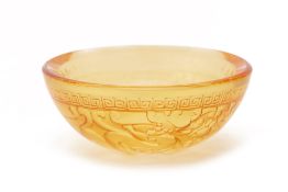 A LIULIGONGFANG GLASS BOWL