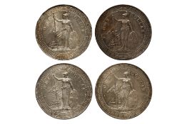 GREAT BRITAIN BRITISH TRADE DOLLAR 1898 - 1901 (4)