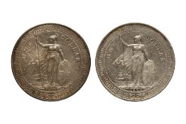 GREAT BRITAIN BRITISH TRADE DOLLAR 1902 B; 1903 B (2)