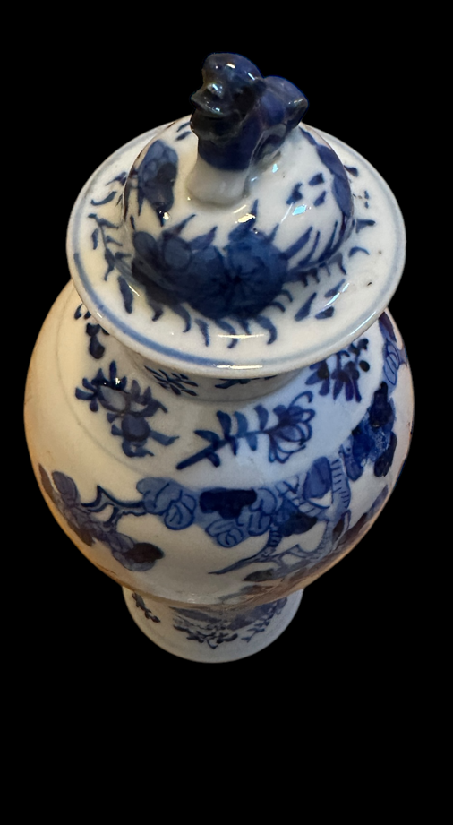 Lot of Blue and White Chinese Porcelain - largest vase - approximately 31cm tall. - Image 4 of 9