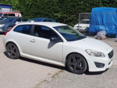 11/11 VOLVO C30 R-DESIGN D2 1560cc 6 Spd Manual Diesel 3 Dr H/Back (White, 137k) BN11EWK