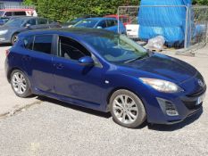 2012 Mazda 3 Sport D 150 2183cc 6 Speed Manual Diesel 5 Door Hatchback (Blue) RV12PFD