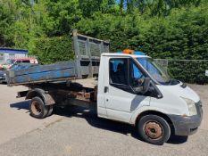 08/08 FORD TRANSIT 115 T350M RWD 2402cc 5 Spd Manual Diesel Tipper (White, 170k) YP08PZW