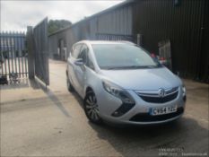 15/64 VAUXHALL ZAFIRA TOURER SE CDTI 1956cc 6 Spd Manual Diesel MPV (Silver), CV64YZC