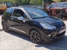 11/11 CITROEN DS3 DSPORT+ THP 1598CC 6 SPEED MANUAL PETROL 3 DOOR HATCHBACK (BLACK) GL11KDV