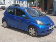 09/59 TOYOTA AYGO BLUE VVT-I 998cc 5 Spd Manual Petrol 5 Dr H/Back (Blue), GV59DXT