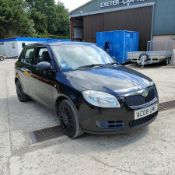 08/08 SKODA FABIA 1 HTP 70 1198cc 5 Speed Manual Petrol 5 Door Hatchback Black AC08UME