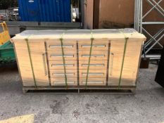 UNUSED 7 FT TOOLBOX COMPRISING 10 DRAWERS & 2 CUPB