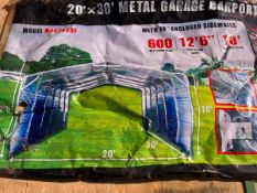 20/30 METAL FRAME CARPORT NEW&UNUSED