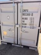 UNUSED 8FT STORAGE/OFFICE CONTAINER C.W SIDE DOOW
