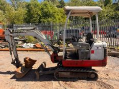 TAKEUCHI 1.5 TON MINI DIGGER QH & 2 BUCKETS RTD
