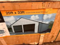 UNUSED 25X33 WORKSHOP Item *** NOT ON SITE *** prior to sale. Will be delivered to Husseys' premise