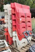 PALLET OF WATER FILLED BARRIERS ALSO GOOD FOR CHEA