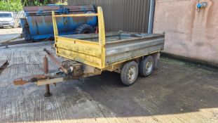 TWIN AXLE TIPPING TRAILER *** No Vat On Hammer - A