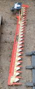 HYDRAULIC FINGER BAR MOWER TO SUIT MINI DIGGER UNU