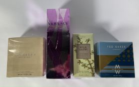 Four Perfume Bundle to Include Versace Woman 100ml Eau De Parfum, Ted Baker 30ml Eau De Toilette, Bu