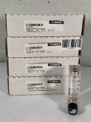 Four as new Omega FL-2014 Acrylic Air Variable Area Flow Meters, 1-10LPM.