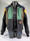 Carhartt Active Rework Jacket. Size: Medium. Green, Blue, Yellow, Brown and Black Colourway, Preowne