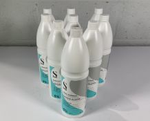 Nine bottles of S Pro Cream Peroxide for hair colouring and bleaching 3%, 10v, 1L. As new