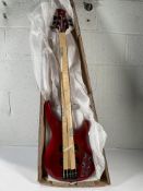 Yamaha TRBX305 5 String Bass Guitar Candy - Apple Red - New.