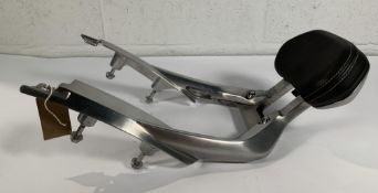 Motorcycle Adjustable Sissy Bar Back Rest, Few Light Scratches (P/N 2310103/2310104) Preowned (Possi