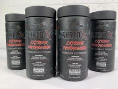 Four Applied Nutrition Shred X Extreme Thermogenic Fat Burners Bottles, 90 Capsules/ 30 Servings Per