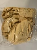 Bag of ten Chamois Leather car cleaning cloths. As new