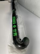 A Osaka Pro Tour 70 Low Bow Hockey Stick Ltd Edition in Black/Green/White. As New.