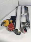 Six Golf Clubs to include A Callaway Big Bertha 3 Wood, A Titleist Vokey Design 54 Wedge Club and Ot
