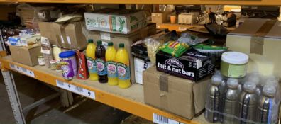 A Quantity Of Assorted Food Items To Include Confectionary, Drinks And Related Items (Please Note BB