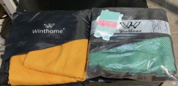 Approximately 150 Winthome gym Towels Various Colours.