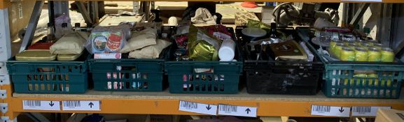 A Quantity Of Assorted Food Items Over One Shelf To Include Confectionary, Drinks And Related Items