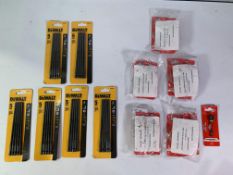 As new tools to include six packs of Dewalt Philips Drywall Collator Bits (5 pieces per pack) and fi
