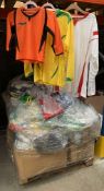 A Pallet Of Sunday League Football Wear In Assorted Sizes And Colours (Outer Packaging Show Signs Of