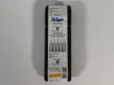 As new Drager Short Term Detection Tubes Water Vapour (REF: CH23401) (EXP: 03/03/26).