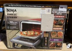 Ninja Woodfire Electric Outdoor Oven, Artisan Pizza Maker and BBQ Smoker OO101UK. Box Opened