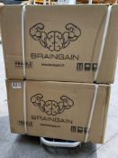 Braingain Adjustable 40Kg Dumbell For Home Fitness/Gym Equipment, Sealed in Box As New. (Pair)