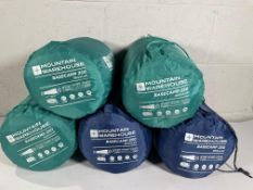 Five Mountain Warehouse Basecamp 250 Regular Sleeping Bags.