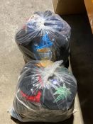Two bags of assorted hats/caps.