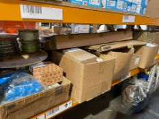 Assorted Electrical/Plumbing and related items (one shelf).