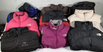 Quantity of Jackets/Coats/Gillet's Approximately 20 to Include North Face, Nike and Arcteryx, May Ha