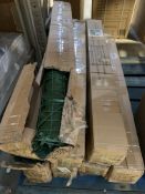 Twelve Rolls of Welsh Green Screens Premium Luxury Artificial Ivy Hedge, 3m x 1m, Some Boxes Open.