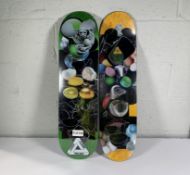 Two, Palace Lucien Clarke Pro skateboard decks (Size 8.25) As New