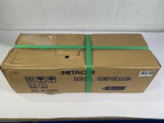 Hitachi Horizontal Scroll Refrigerating Compressor, 220v-240v 50Hz, Oil Charge 850Ml, Sealed in Box.