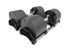 Braingain 32kg Adjustable Dumbbell (Pair) - New (stock image).