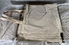 Two Hundred and Fifty 5oz Plain Cotton LH Bags, Colour - Natural, Size 38 x 42cm.