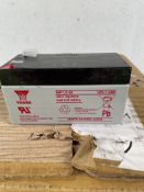 Twenty Yuasa NP1.2-12 12V 1.2Ah Sealed Lead Acid Rechargeable Batteries - New.