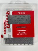 Ten SRAM PC 830 8 Speed Chains.