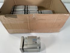 Nine Festo Pneumatic Cylinders ADVUL-40-25-PA.