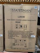 Statesman Kitchen Appliances Under Counter Larder Fridge, 55CM, White, Box Sealed (L255W)